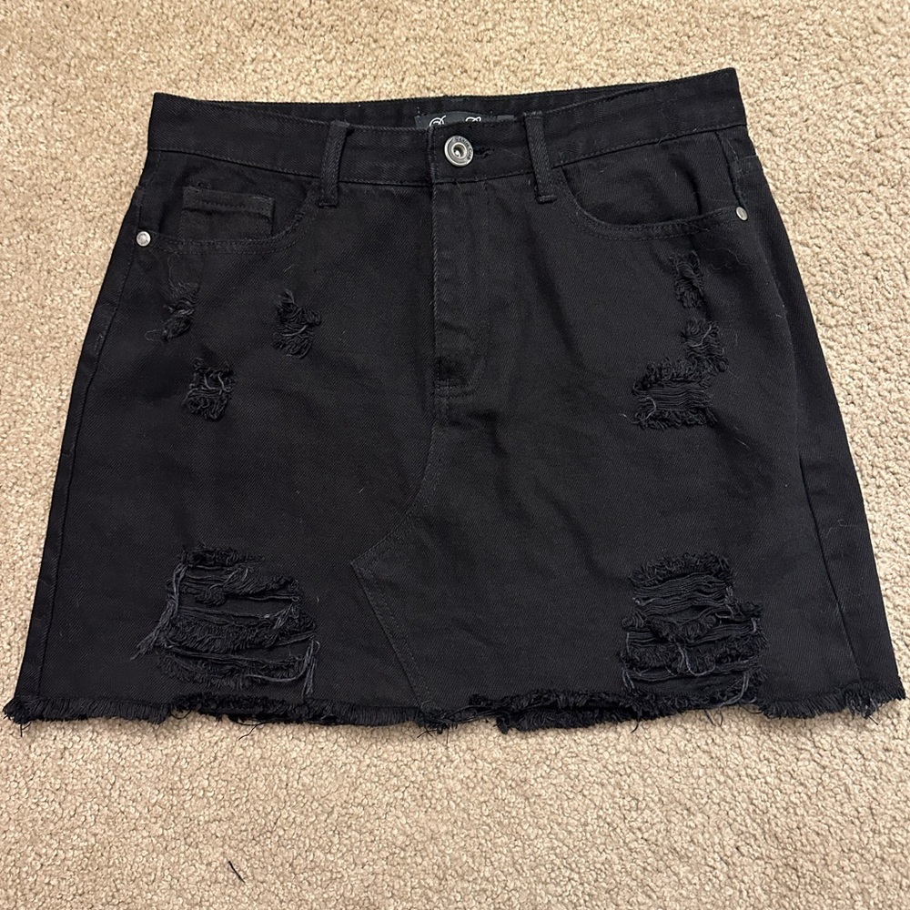 Denim Club Black denim skirt